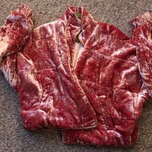 Free people velvet puffer size XS